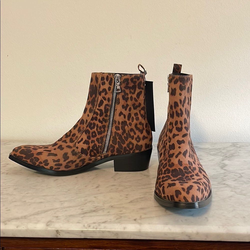 Straight To Hell Vegan Richards Leopard Boot NWT Men’s Sz 9 - Picture 2 of 12